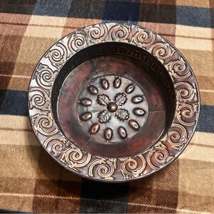 Decorative Brown and Bronze metal Bowl